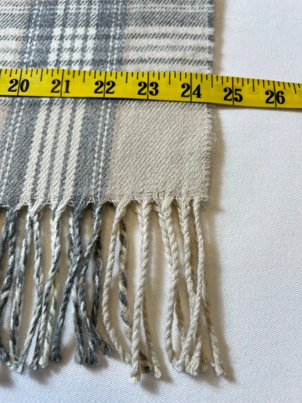 *FIRM PRICE* J. Crew Factory Plaid Fringed Oversized Scarf / Wrap